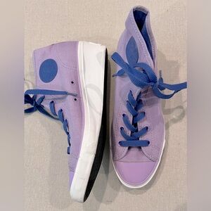 Converse All Star Women’s Violet Wedge Size 6 Very Good Pre-Owned Condition